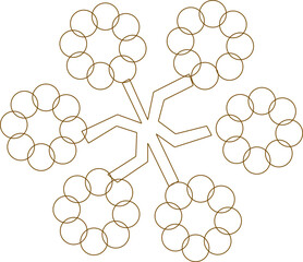 Sketch silhouette illustration vector drawing design detail rosette logo icon plant symbol 