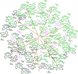 Sketch silhouette illustration vector drawing design detail plant symbol logo icon