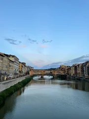 Ponte Vecchio at sunset in May