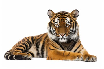 Fototapeta premium Mystic portrait of Bengal, full body shot, full body View isolated on white background