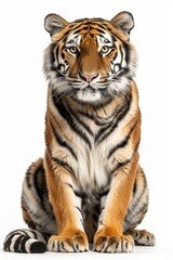 Fototapeta premium Mystic portrait of Bengal, full body View isolated on white background