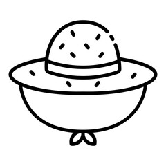 Straw Farmer Hat icon