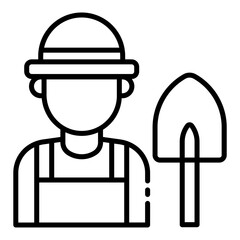 Gardener profession icon
