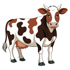 A cute cow looks wow and awesome
