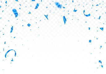 Blue Confetti Celebration. holiday, birthday.