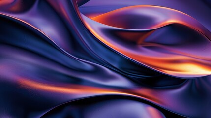 Abstract Purple and Orange Swirls