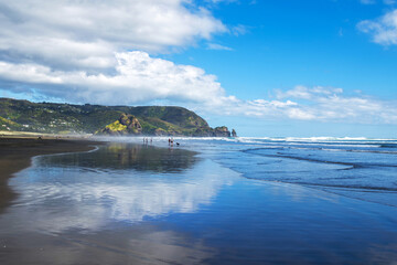 Piha Beach Scenery, Auckland New Zealand
