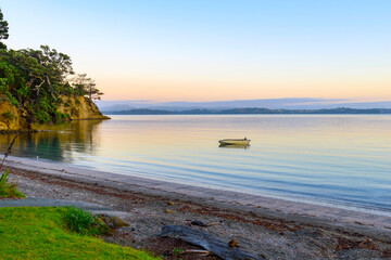 Sunrise Time Scenery at Scandrett Beach Auckland New Zealand