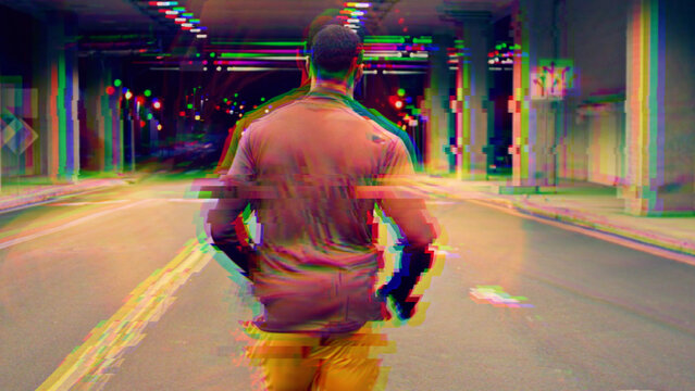 RGB Pop Glitch Transition With Media Replacements