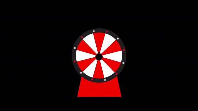 wheel fortune lucky spin wheel animation,  Spinning wheel of fortune. 2D animation video. The wheel of fortune or Lucky spin animation .