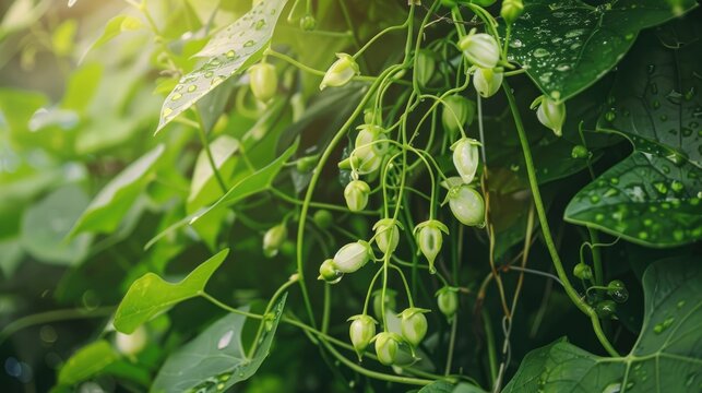 Basella alba is a perennial vine that is edible and belongs to the Basellaceae family typically located in tropical regions of Asia and Africa
