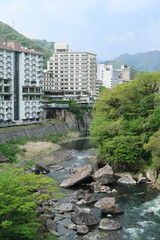 新緑の鬼怒川温泉