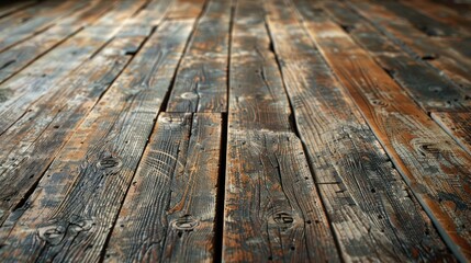 Obraz premium Texture of aged wooden flooring
