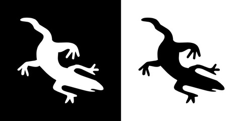 Animal icon. Land animals. Sea beast. Insect icon. Black icon. Silhouette.