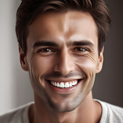Fototapeta premium portrait of a man smiling