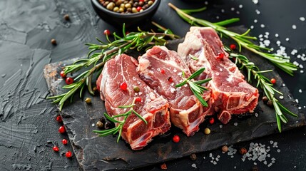 Newly arrive meat in conventional market
