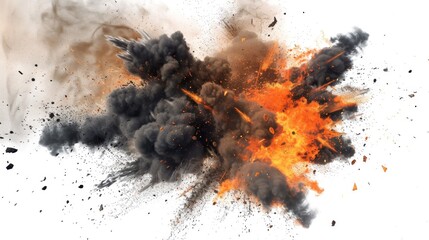 Explosive Fire Burst, Generative AI