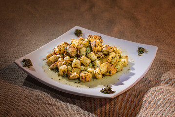 gnocchi dish with sauce