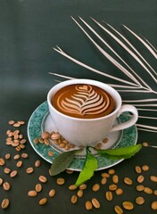 Cup of coffee on the table