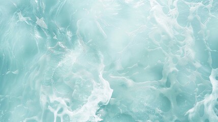 Soothing Aqua Ocean Waves Texture, Generative AI