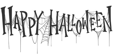 Happy Halloween Text Banner, Vector eps © sense
