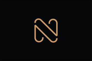 initial letter NZ iconic business logo, letter ZN lineart logo, letter N or Z iconic logo, letter n or z modern corporate business finance logo, Letter N in futuristic sophisticated and techy style