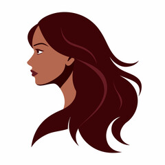 woman hair style logo system vector svg file