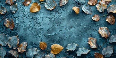 design a website header background that looks like birch leaves, copy space