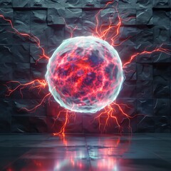 Energy ball in a closed room.