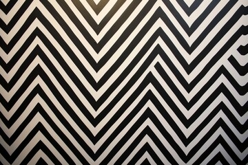 High contrast zigzag lines in a dynamic arrangement