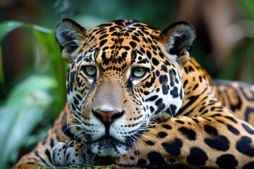 Fototapeta premium jaguar in rainforest