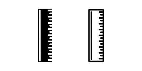 Ruler icon on white background