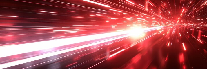 Obraz premium Abstract Red and White Light Streaks