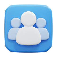 GROUP 3D ICON ILLUSTRATION