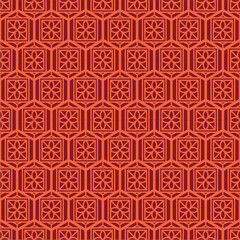 simple geometric seamless pattern design with red color for decorating, wallpaper, wrapping paper, fabric, backdrop and etc.