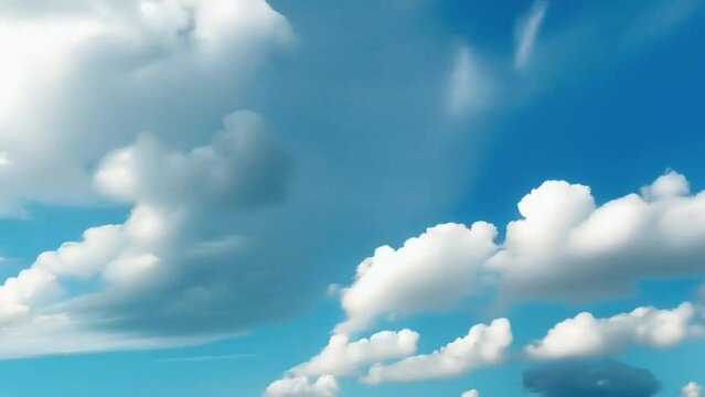 The wind becomes the artist! This time-lapse captures stratus clouds morphing and swirling across a clear blue sky, creating a mesmerizing display of nature's artistry.