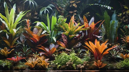 Thriving Growth of Bold Alcantarea Imperialis in Spectacular Impressive Appearance