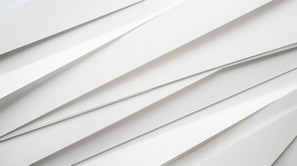 Obraz premium An array of white paper sheets with a dynamic and elegant overlapping design, creating a textured pattern