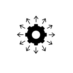 options concept line icon. Simple element illustration. options concept outline symbol design.