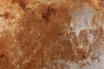 Rusty metal texture background with streaks of rust. Corroded metal background. 