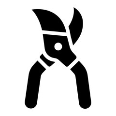 Pruner gardening tools icon