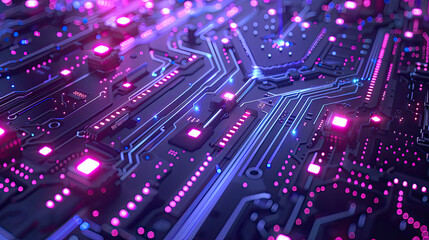 Obraz premium Abstract background resembling a computer chip, symbolizing advanced technology and digital innovation