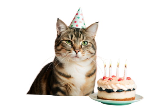 birthday cat - Powered by Adobe