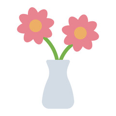 Vase of flower icon