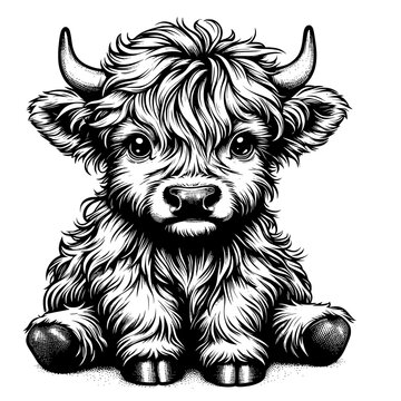 recommend clip art: Cute Highland Cow Sitting Svg | Highland Cow Svg | Cow Svg | Cute Cow Svg | Baby Cow Svg | Highland Cow Clipart Vector Cutting File