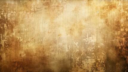 Obraz premium Aged, weathered texture with scratches and distressed brown and golden tones for a vintage look