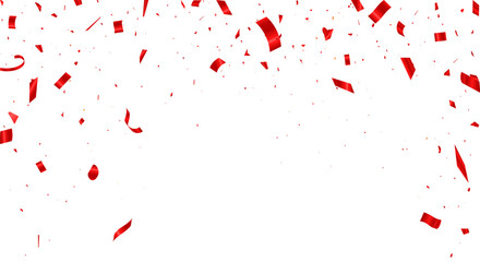 Red confetti border frame repeat pattern. Great for a birthday party or an event celebration invitation or decor.