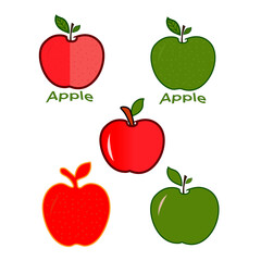 Apple logo with apple icon