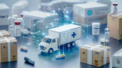 Optimized healthcare supply chain management ensures timely delivery of medical supplies and medications.