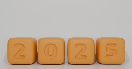 Happy New Year 2025. For posters, banners, greetings and celebrations of the new year 2025.